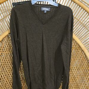 Bonobos Men's V-Neck Sweater in Dark Brown